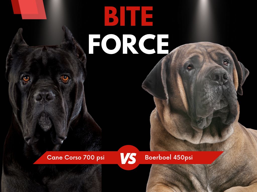 Boerboel vs cane corso bite force